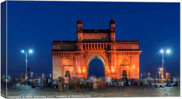 Gateway of India Canvas Print by Peter Walmsley