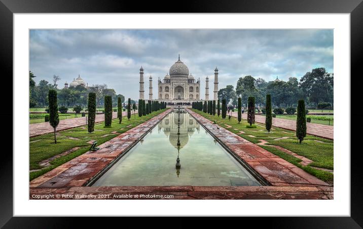 The Taj Mahal Framed Mounted Print by Peter Walmsley