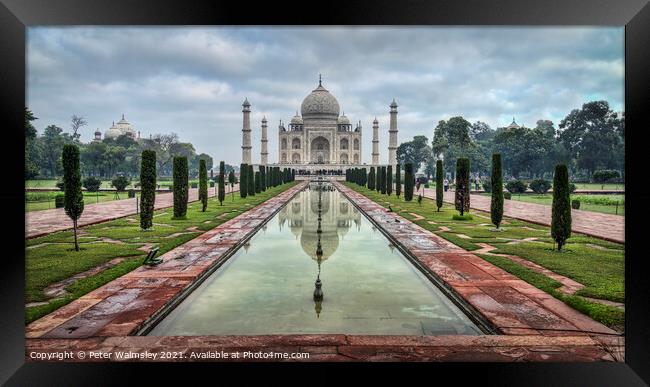 The Taj Mahal Framed Print by Peter Walmsley