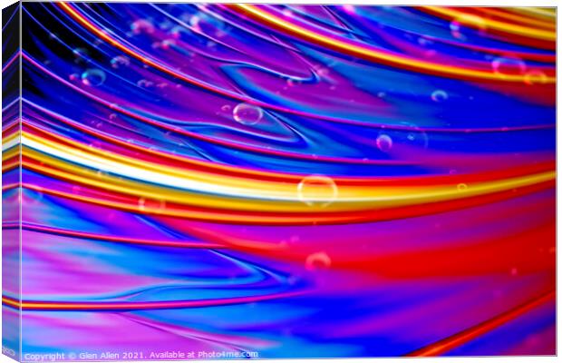 Bubbles in a Fractal universe Canvas Print by Glen Allen