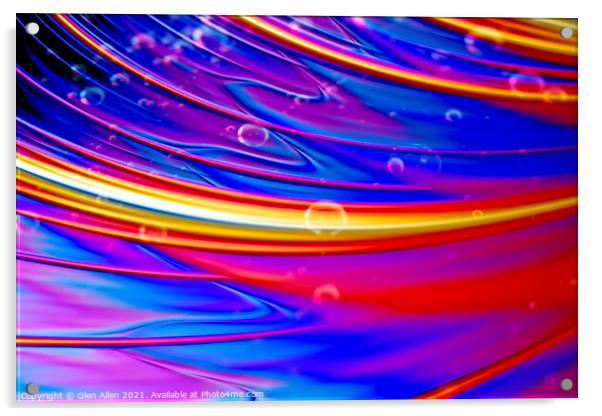 Bubbles in a Fractal universe Acrylic by Glen Allen