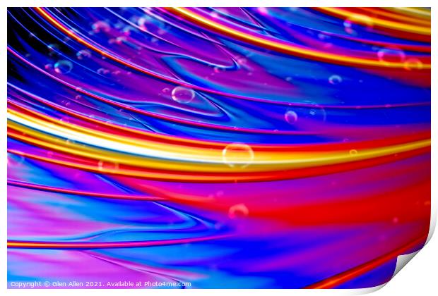 Bubbles in a Fractal universe Print by Glen Allen