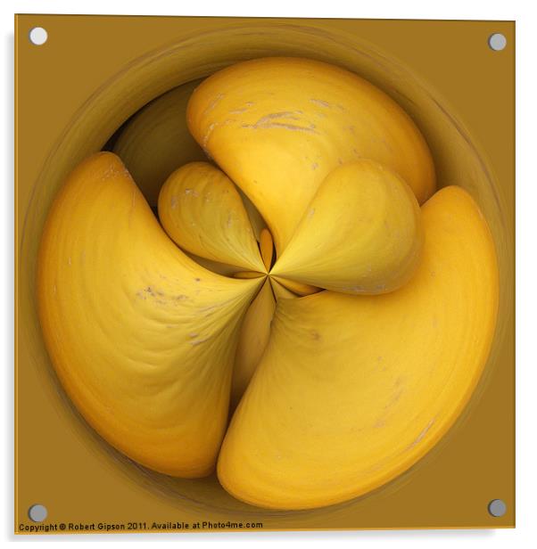 Spherical melons. Acrylic by Robert Gipson