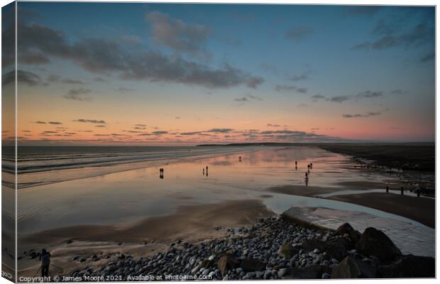 Westward Ho! sunset Canvas Print by James Moore