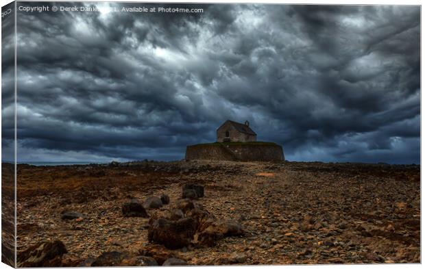 Church In The Sea #3, Anglesey, North Wales (moody Canvas Print by Derek Daniel