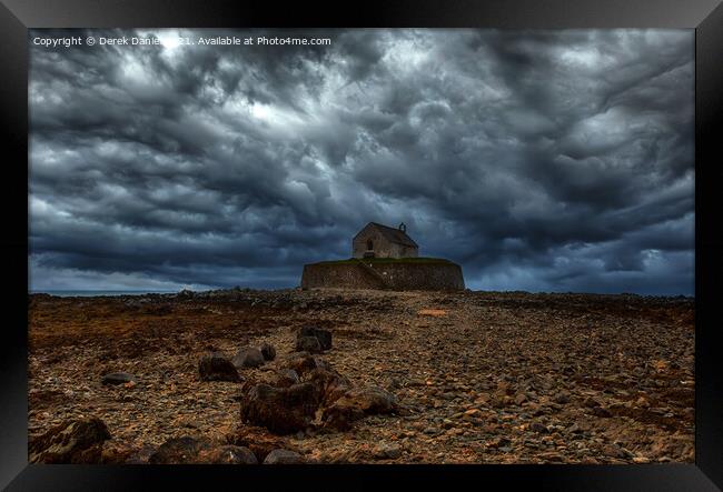 Church In The Sea #3, Anglesey, North Wales (moody Framed Print by Derek Daniel