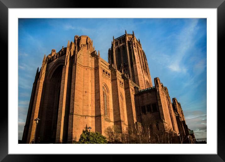 Liverpool Cathedral Framed Mounted Print by David Hare