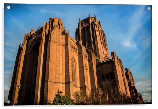 Liverpool Cathedral Acrylic by David Hare