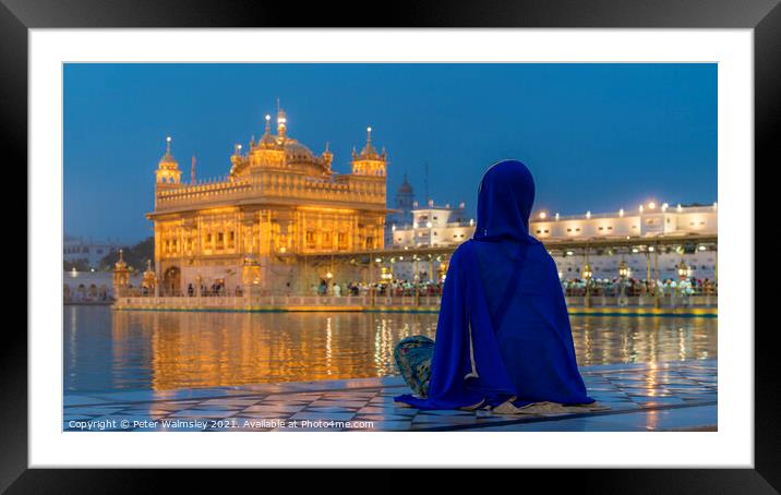 The Golden Temple Framed Mounted Print by Peter Walmsley