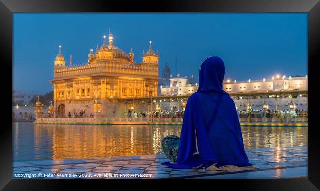 The Golden Temple Framed Print by Peter Walmsley