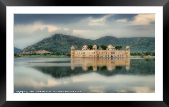 The Water Palace by Day Framed Mounted Print by Peter Walmsley