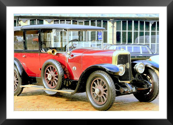 1924 Panhard et Levassor Type X46 Landaulette Framed Mounted Print by john hill
