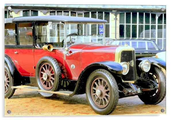 1924 Panhard et Levassor Type X46 Landaulette Acrylic by john hill