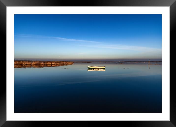 Early morning reflections at Brancaster Staithe  Framed Mounted Print by Gary Pearson