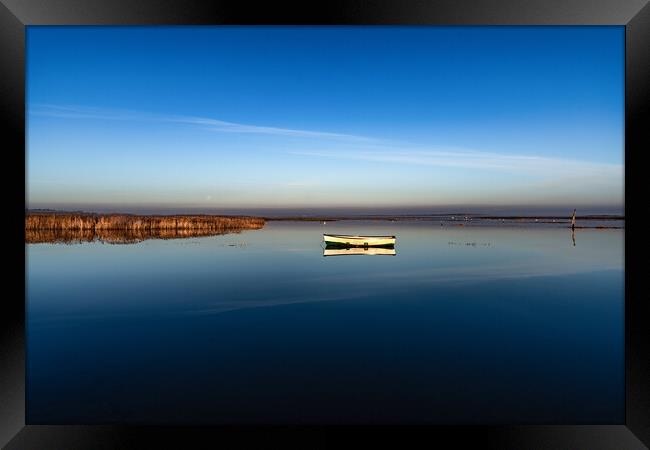 Early morning reflections at Brancaster Staithe  Framed Print by Gary Pearson