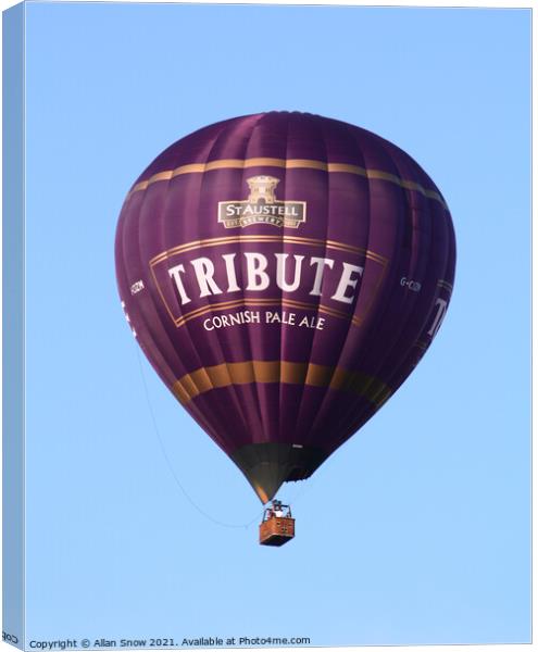 A Tribute to Ballooning Canvas Print by Allan Snow
