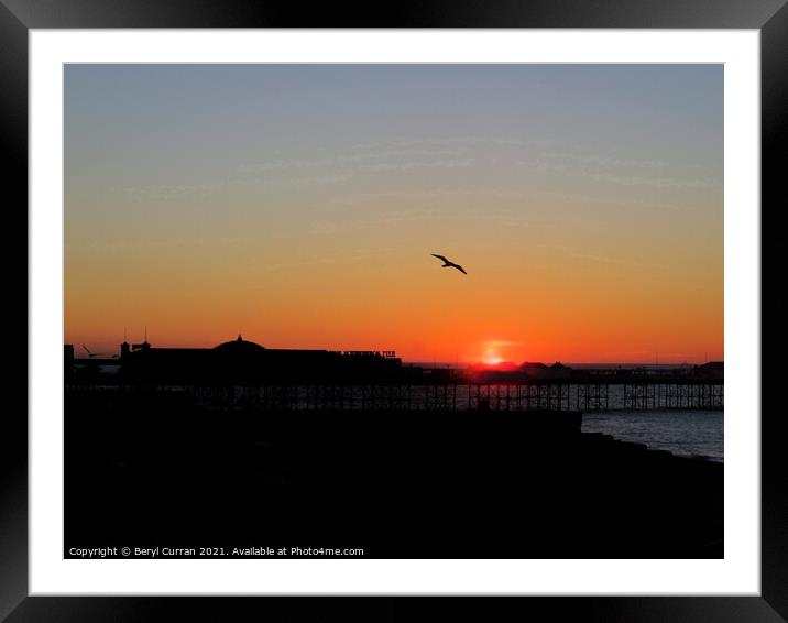 Majestic Sunrise at Palace Pier Framed Mounted Print by Beryl Curran