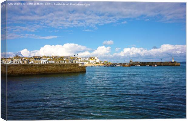 St Ives Cornwall Canvas Print by Terri Waters
