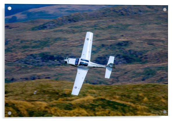 Grob Tutor In The Mach Loop Acrylic by Oxon Images