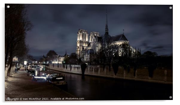 Paris  Acrylic by Ken McArthur