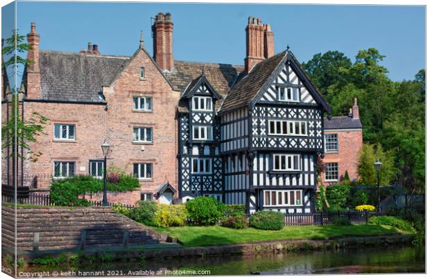 packet house worsley bridgewater canal Canvas Print by keith hannant