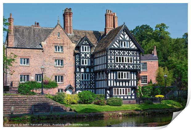 packet house worsley bridgewater canal Print by keith hannant