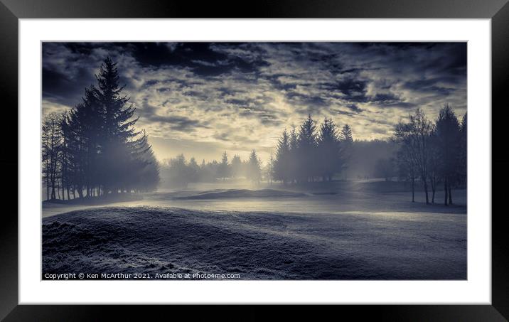Early Sun on the Golf Course  Framed Mounted Print by Ken McArthur
