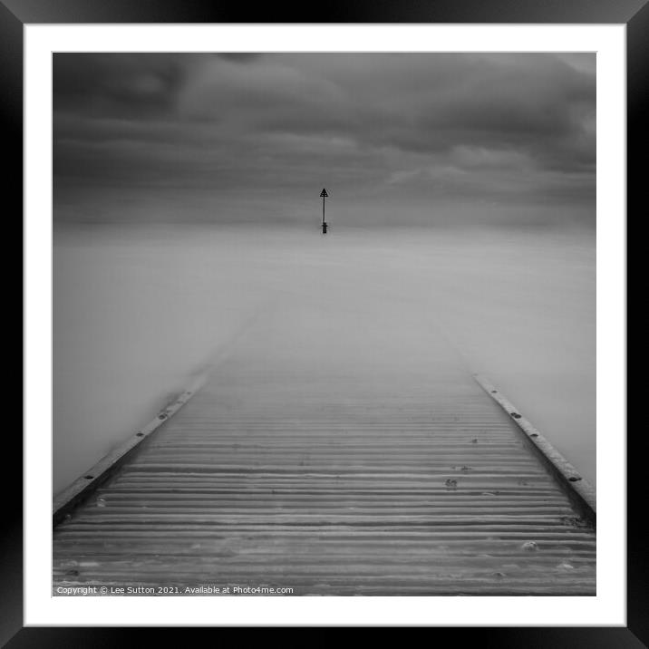 Jetty Framed Mounted Print by Lee Sutton