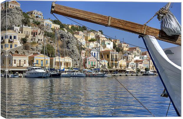 Gialos harbour view Canvas Print by Tom Gomez