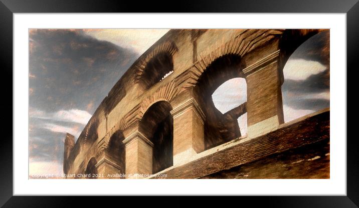 Colosseum, Rome Italy Framed Mounted Print by Stuart Chard