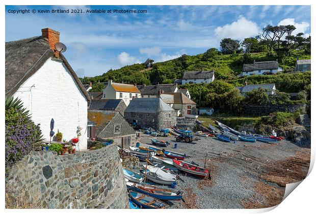 cadgwith cove cornwa Print by Kevin Britland