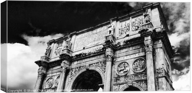 The Arch of Constantine Canvas Print by Travel and Pixels 