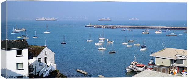 Torbay From Brixham Canvas Print by Peter F Hunt