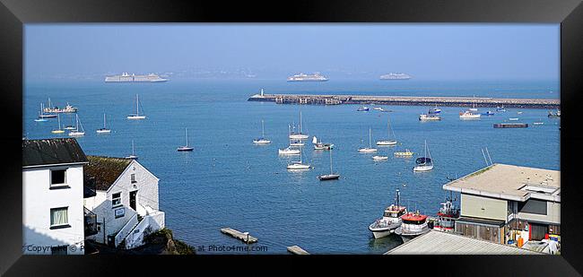Torbay From Brixham Framed Print by Peter F Hunt