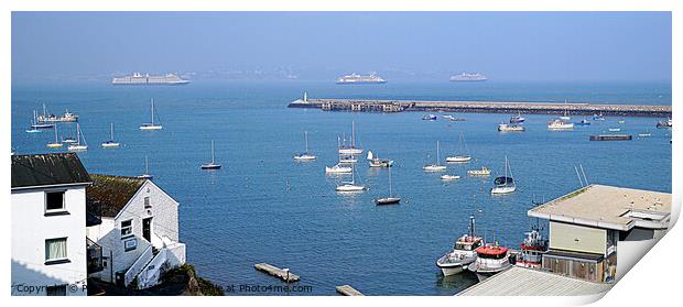 Torbay From Brixham Print by Peter F Hunt