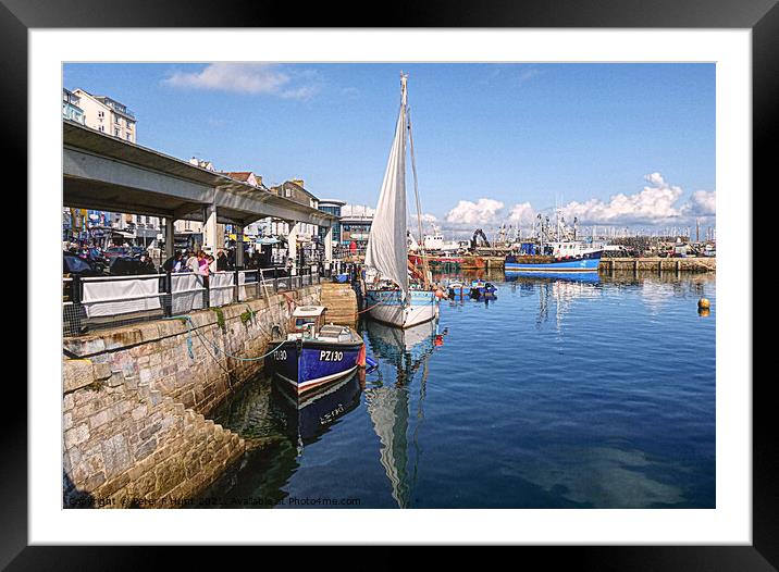 Calm Harbour Framed Mounted Print by Peter F Hunt