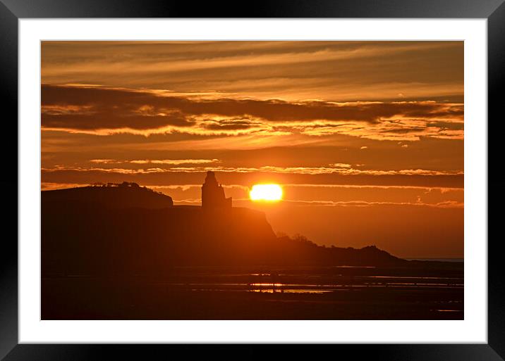Greenan Castle sunset Framed Mounted Print by Allan Durward Photography