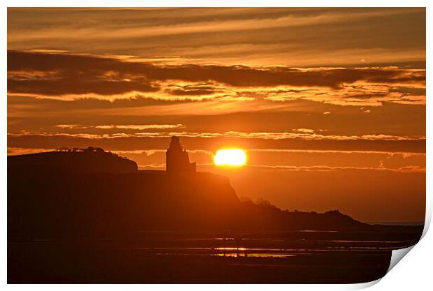 Greenan Castle sunset Print by Allan Durward Photography