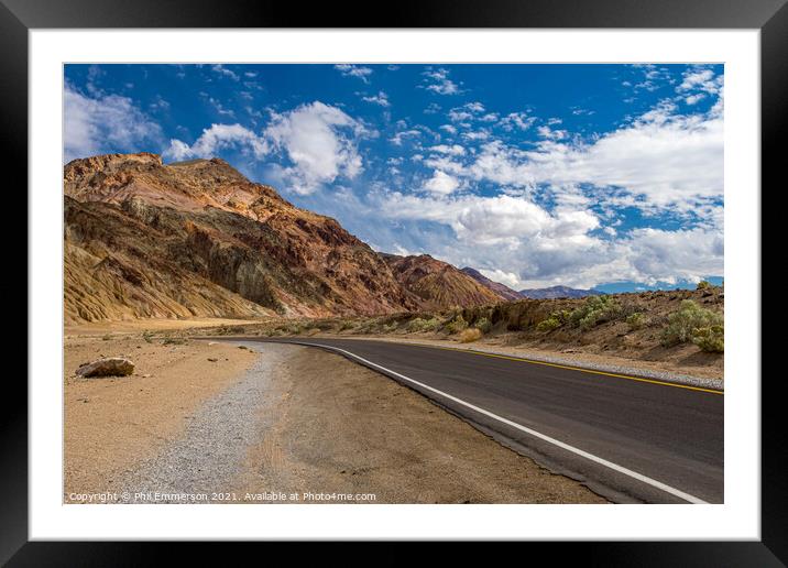Artist's Drive Framed Mounted Print by Phil Emmerson
