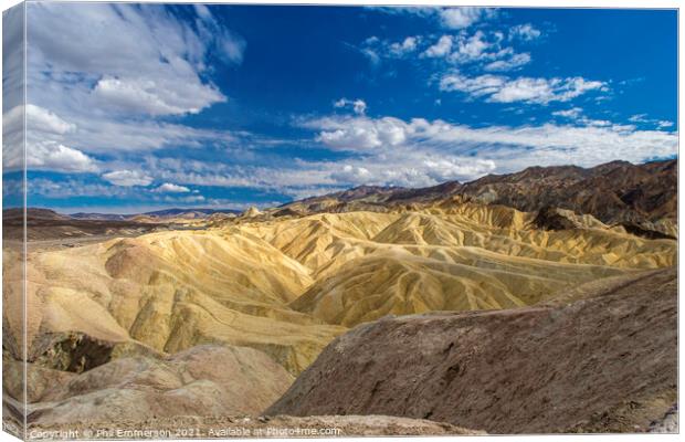 Death Valley Rock Canvas Print by Phil Emmerson
