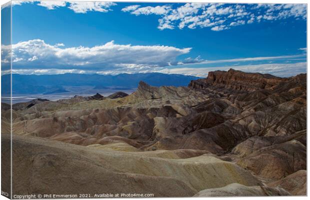 Death Valley View Canvas Print by Phil Emmerson