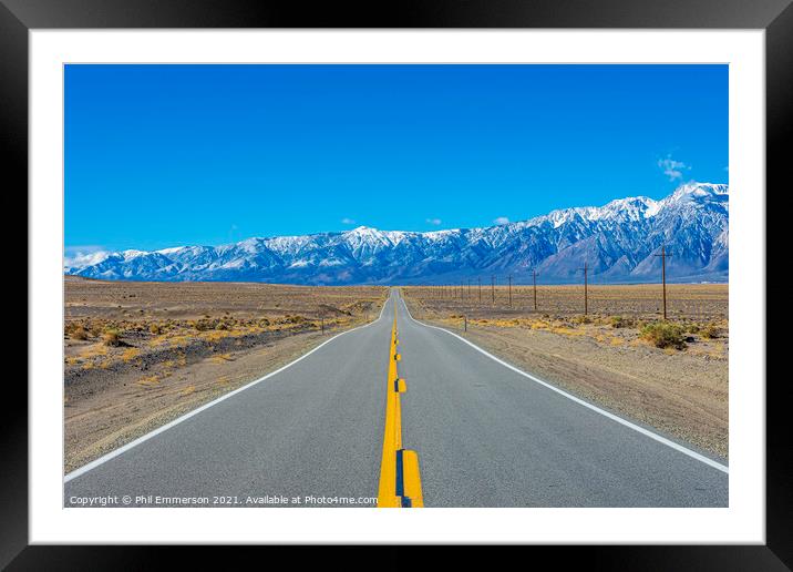 Escape from Death Valley Framed Mounted Print by Phil Emmerson