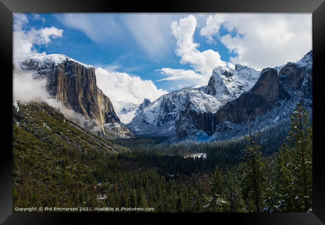 Valley View, Yosemite Framed Print by Phil Emmerson