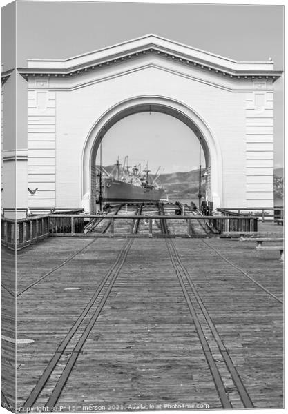 San Fransisco Harbour Canvas Print by Phil Emmerson