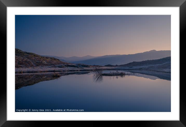 Lily Tarn at Sunrise Framed Mounted Print by Jonny Gios