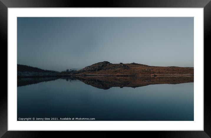 Moody Lily Tarn  Framed Mounted Print by Jonny Gios