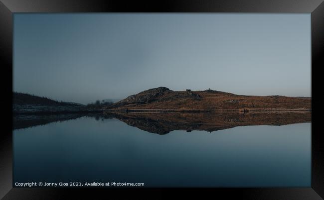 Moody Lily Tarn  Framed Print by Jonny Gios