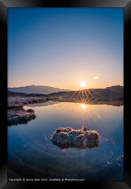 Sunrise burst  Framed Print by Jonny Gios