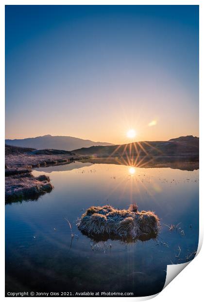 Sunrise burst  Print by Jonny Gios