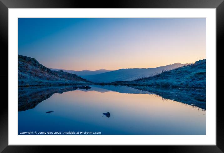Reflections on Lily Tarn  Framed Mounted Print by Jonny Gios